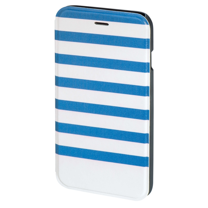 Hama Plånboksväska DesignLine iPhone6/6S Stripe Blå/Vit in the group SMARTPHONE & TABLETS / Phone cases / Apple / iPhone 6/6S at TP E-commerce Nordic AB (C15487)