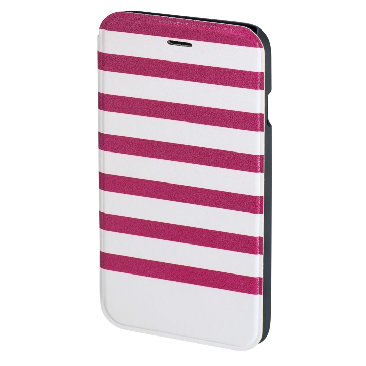 HAMA Mobilewallet DesignLine iPhone6/6S Stripe Pink/white in the group SMARTPHONE & TABLETS / Phone cases / Apple / iPhone 6/6S at TP E-commerce Nordic AB (C15488)