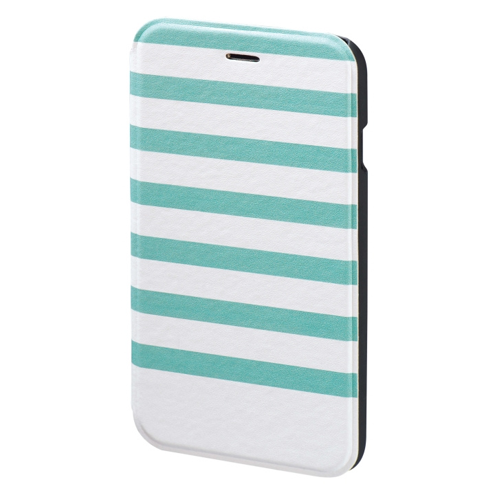Hama Plånboksväska DesignLine iPhone6/6S Stripe Grön/Vit in the group SMARTPHONE & TABLETS / Phone cases / Apple / iPhone 6/6S at TP E-commerce Nordic AB (C15489)
