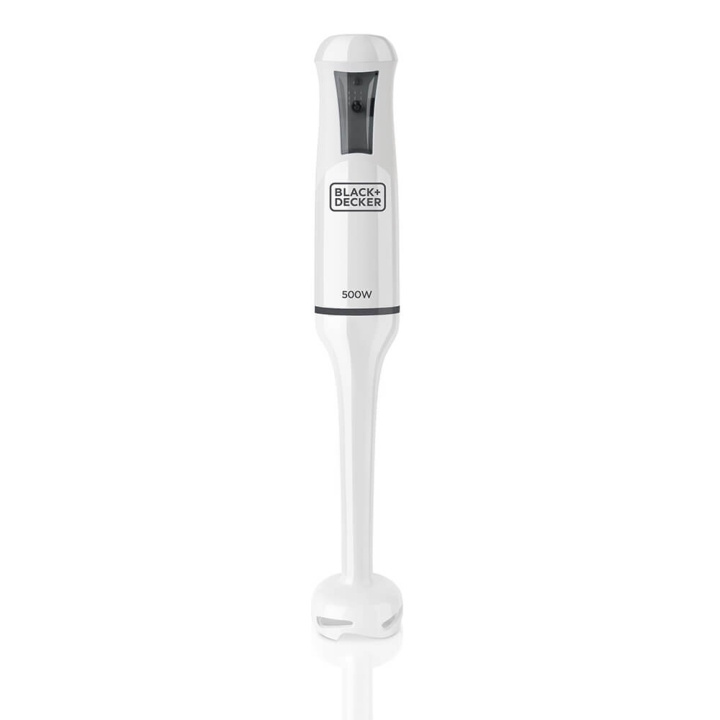 BLACK+DECKER Hand Blender 500W White in the group HOME, HOUSEHOLD & GARDEN / Household appliances / Food processor & Kitchen appliances / Hand blenders at TP E-commerce Nordic AB (C15601)