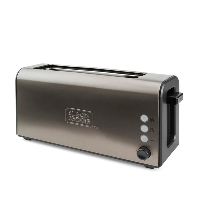BLACK+DECKER Toaster Long Slot Brushed in the group HOME, HOUSEHOLD & GARDEN / Household appliances / Toasters & Bread grills / Toasters at TP E-commerce Nordic AB (C15606)