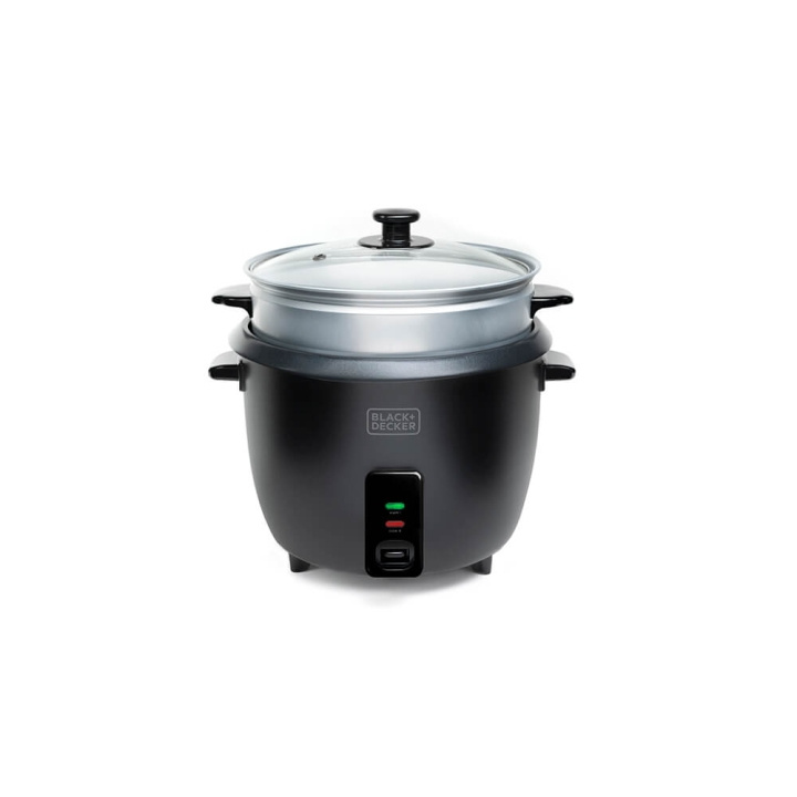 BLACK+DECKER Rice Cooker 1,8L Black in the group HOME, HOUSEHOLD & GARDEN / Household appliances / Rice & Egg cooker at TP E-commerce Nordic AB (C15608)