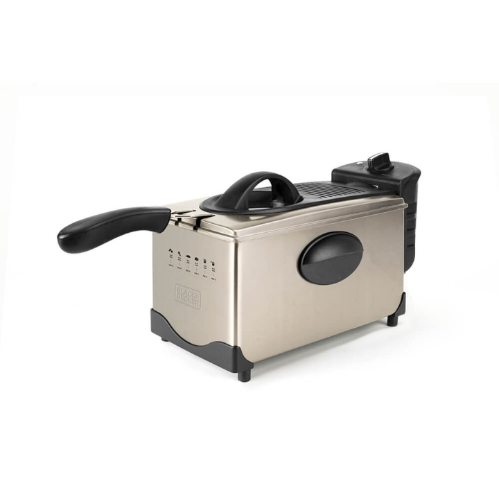 BLACK+DECKER Deep Fryer 3L Brushed in the group HOME, HOUSEHOLD & GARDEN / Household appliances / Airfryers & Fryers at TP E-commerce Nordic AB (C15610)