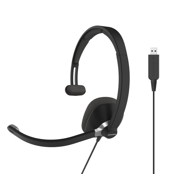 KOSS Headset CS295 Mono On-Ear Mic USB Black in the group COMPUTERS & PERIPHERALS / Computer accessories / Headset at TP E-commerce Nordic AB (C15640)