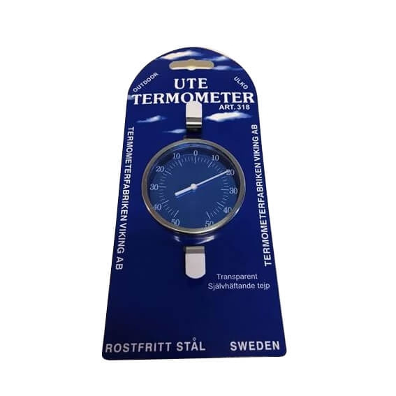 TERMOMETERFABRIKEN Thermometer In-/Outdoor Stainless Steel 75 mm in the group HOME, HOUSEHOLD & GARDEN / Fans & Climate products / Thermometers & Weather stations at TP E-commerce Nordic AB (C15650)