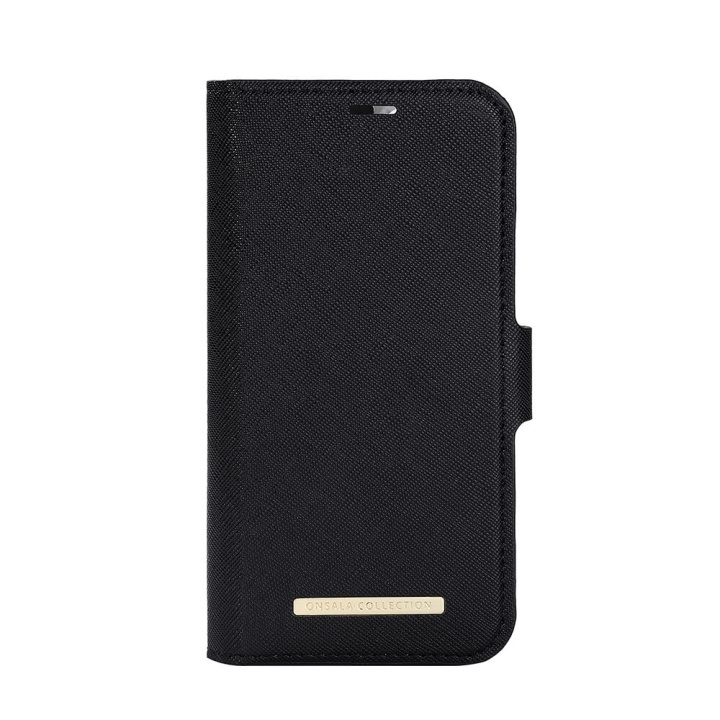 Onsala Wallet Case Midnight Black - iPhone 13/14/15 in the group SMARTPHONE & TABLETS / Phone cases / Apple / iPhone 14 at TP E-commerce Nordic AB (C15666)