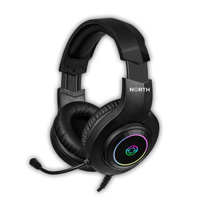 NORTH Gaming Headset H100 RGB in the group COMPUTERS & PERIPHERALS / GAMING / Headset at TP E-commerce Nordic AB (C15681)