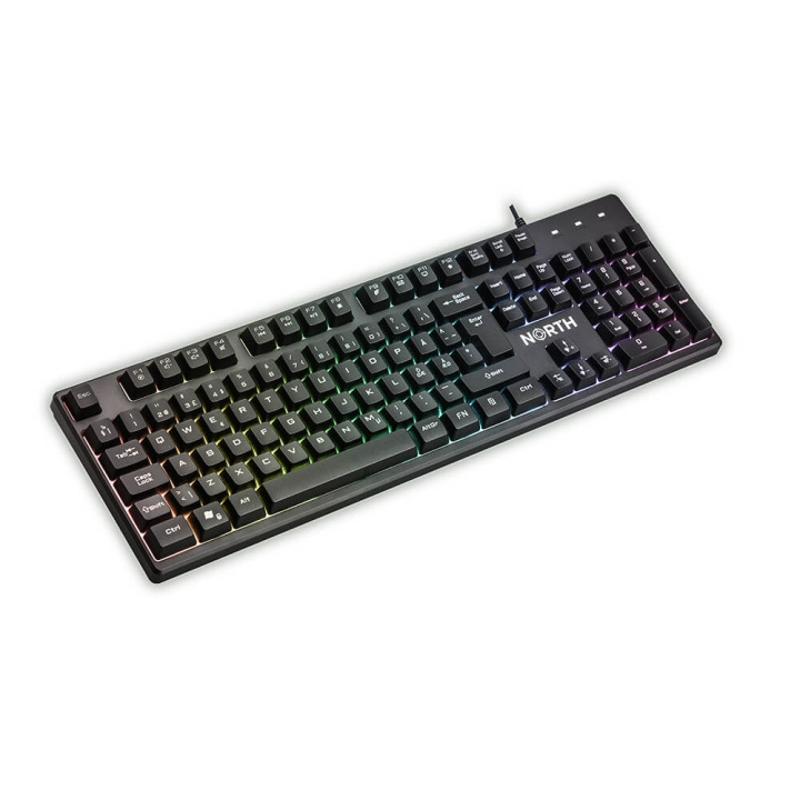 NORTH Gaming Keyboard K100 RGB in the group COMPUTERS & PERIPHERALS / GAMING / Keyboards at TP E-commerce Nordic AB (C15682)