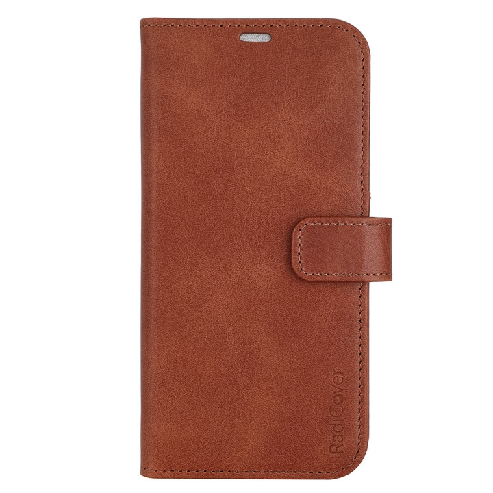 RADICOVER Wallet Case Anti Radiation 2in1 Brown iPhone 14 Plus in the group SMARTPHONE & TABLETS / Phone cases / Apple / iPhone 14 at TP E-commerce Nordic AB (C15687)