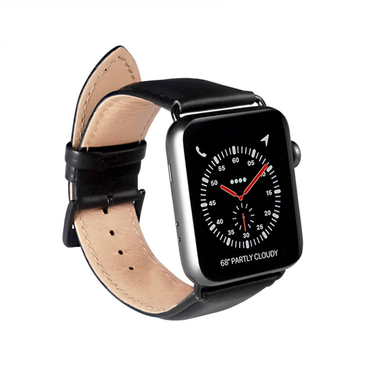 Buffalo Watchband Black Apple Watch 38/40/41 in the group Sport, leisure & Hobby / Smartwatch & Activity trackers / Accessories at TP E-commerce Nordic AB (C15694)