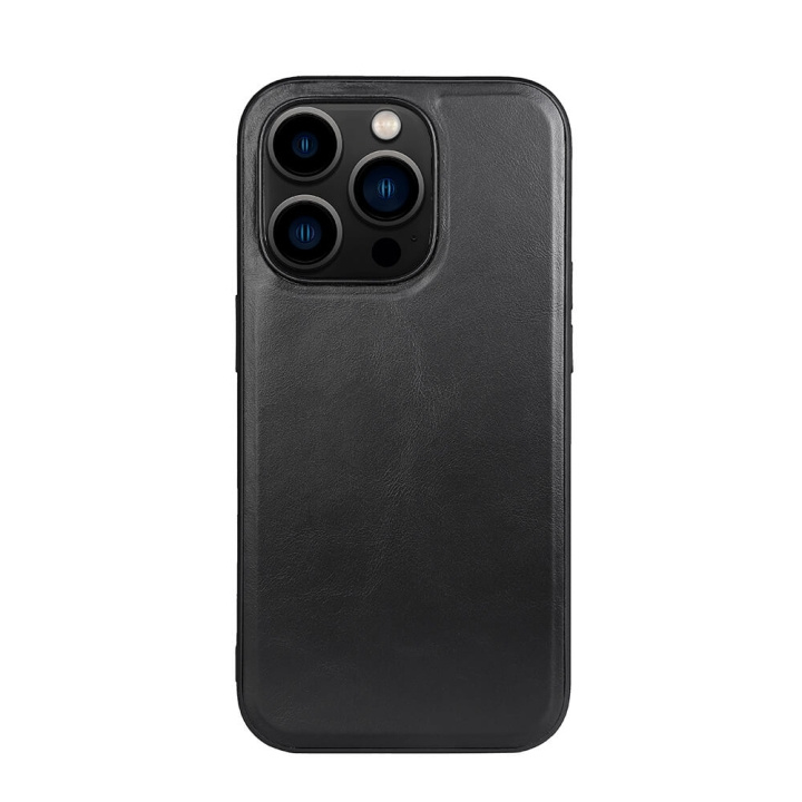 Buffalo Backcover Leather MagSeries iPhone 14 Pro Black in the group SMARTPHONE & TABLETS / Phone cases / Apple / iPhone 14 at TP E-commerce Nordic AB (C15699)