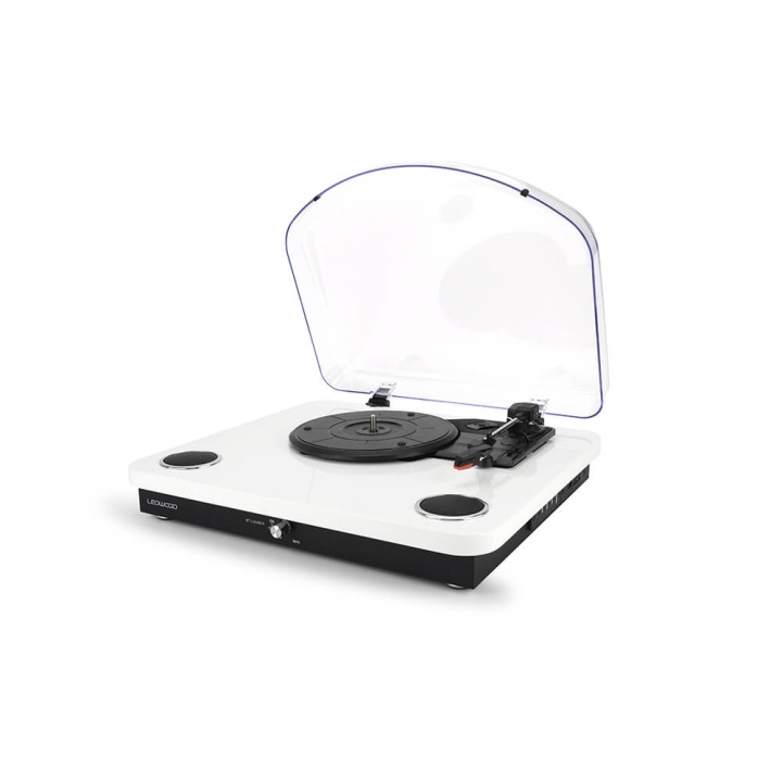 LEDWOOD Turntable ROUND300 White in the group HOME ELECTRONICS / Audio & Picture / Home cinema, Hifi & Portable / Compact stereo & Record players at TP E-commerce Nordic AB (C15783)
