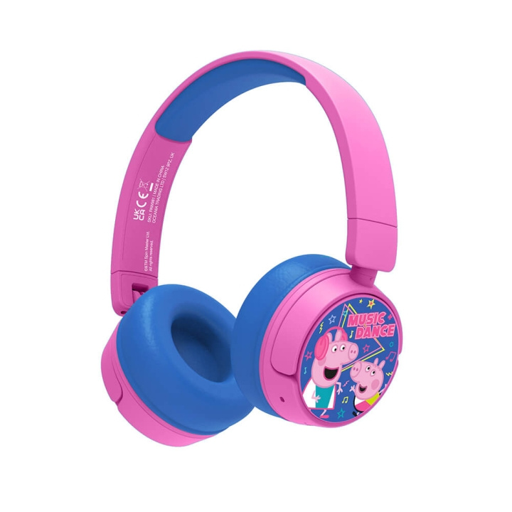 Peppa Pig Headphone On-Ear Junior Wireless 85dB/95dB in the group HOME ELECTRONICS / Audio & Picture / Headphones & Accessories / Headphones at TP E-commerce Nordic AB (C15799)