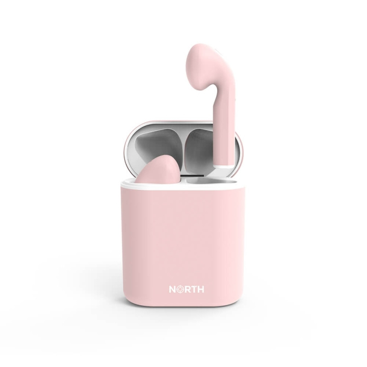 NORTH True Wireless Hörlur TOUCH ONE Rosa TWS in the group HOME ELECTRONICS / Audio & Picture / Headphones & Accessories / Headphones at TP E-commerce Nordic AB (C15808)