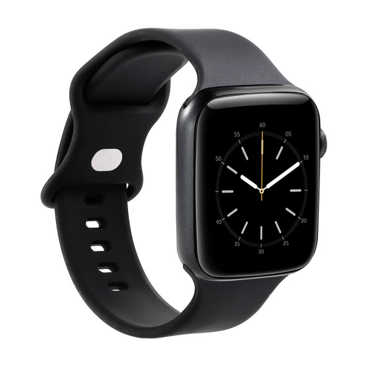 Gear Watch Band Silicone Apple Watch 42/44/45mm Black in the group Sport, leisure & Hobby / Smartwatch & Activity trackers / Accessories at TP E-commerce Nordic AB (C15821)