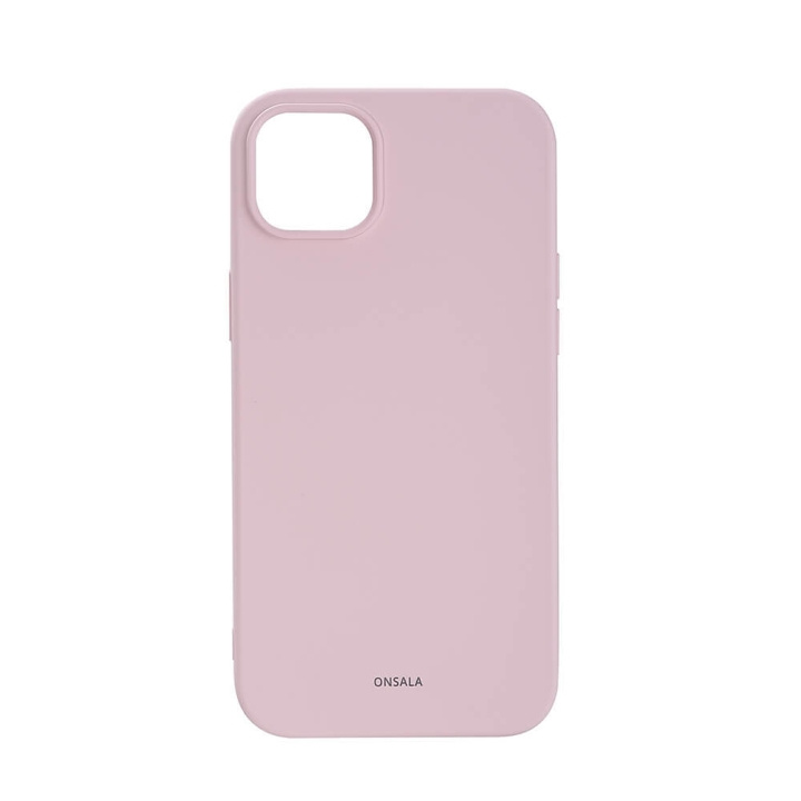 Onsala Phone Case Silicone Chalk Pink - iPhone 14 Plus in the group SMARTPHONE & TABLETS / Phone cases / Apple / iPhone 14 at TP E-commerce Nordic AB (C15850)