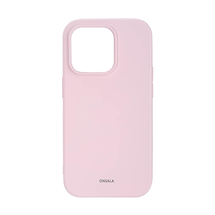 Onsala Phone Case Silicone Chalk Pink - iPhone 14 Pro in the group SMARTPHONE & TABLETS / Phone cases / Apple / iPhone 14 at TP E-commerce Nordic AB (C15851)