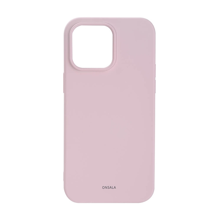 Onsala Phone Case Silicone Chalk Pink - iPhone 14 Pro Max in the group SMARTPHONE & TABLETS / Phone cases / Apple / iPhone 14 at TP E-commerce Nordic AB (C15852)