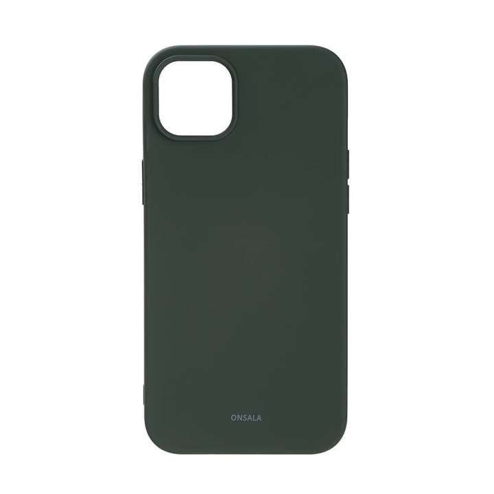 Onsala Phone Case Silicone Olive Green - iPhone 14 Plus in the group SMARTPHONE & TABLETS / Phone cases / Apple / iPhone 14 at TP E-commerce Nordic AB (C15858)
