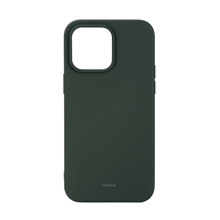 Onsala Phone Case Silicone Olive Green - iPhone 14 Pro Max in the group SMARTPHONE & TABLETS / Phone cases / Apple / iPhone 14 at TP E-commerce Nordic AB (C15860)