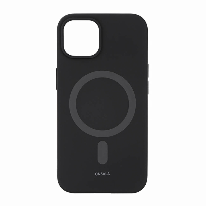Onsala Phone Case Silicone MagSeries Black - iPhone 13/14 in the group SMARTPHONE & TABLETS / Phone cases / Apple / iPhone 14 at TP E-commerce Nordic AB (C15861)