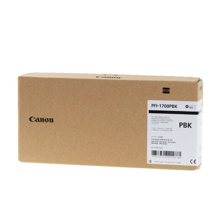 Canon Ink 0775C001 PFI-1700 Photo Black in the group COMPUTERS & PERIPHERALS / Printers & Accessories / Ink & Toner / Ink cartridges / Canon at TP E-commerce Nordic AB (C15901)