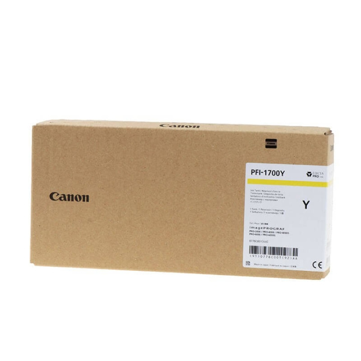 Canon Ink 0778C001 PFI-1700 Yellow in the group COMPUTERS & PERIPHERALS / Printers & Accessories / Ink & Toner / Ink cartridges / Canon at TP E-commerce Nordic AB (C15904)
