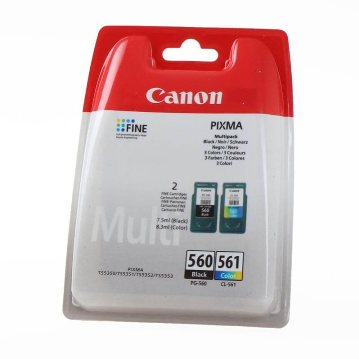 Canon Ink 3713C006 PG-560/CL-561 Multipack in the group COMPUTERS & PERIPHERALS / Printers & Accessories / Ink & Toner / Ink cartridges / Canon at TP E-commerce Nordic AB (C15936)