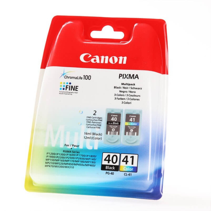 Canon Ink 0615B043 PG-40/CL-41 Multipack in the group COMPUTERS & PERIPHERALS / Printers & Accessories / Ink & Toner / Ink cartridges / Canon at TP E-commerce Nordic AB (C15963)