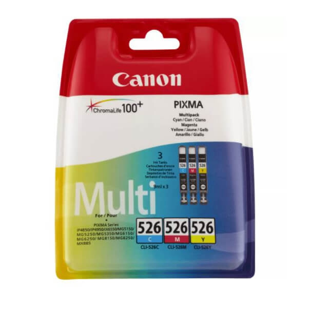 Canon Ink 4541B009 CLI-526 Color Multipack in the group COMPUTERS & PERIPHERALS / Printers & Accessories / Ink & Toner / Ink cartridges / Canon at TP E-commerce Nordic AB (C16065)