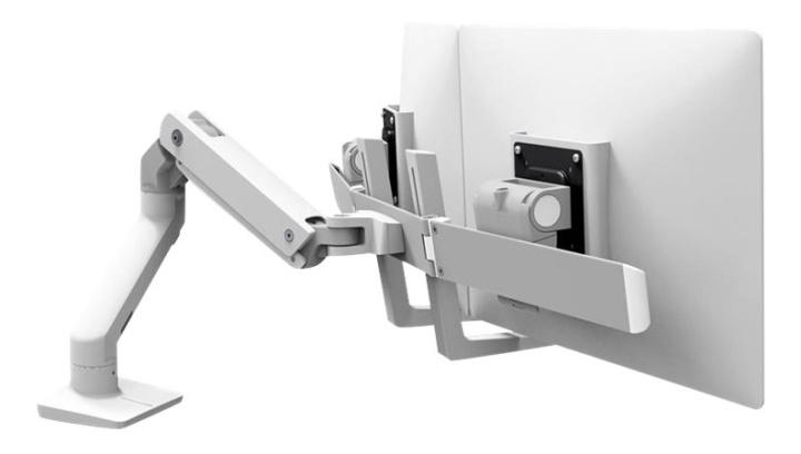 Ergotron HX Desk Dual Monitor Arm, White in the group COMPUTERS & PERIPHERALS / Computer monitor / Monitor arms & mounts at TP E-commerce Nordic AB (C16214)