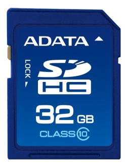 ADATA memory card, SDHC, 32GB, UHS speed class 1, speed class 10, blue in the group HOME ELECTRONICS / Storage media / Memory cards / SD/SDHC/SDXC at TP E-commerce Nordic AB (C16234)