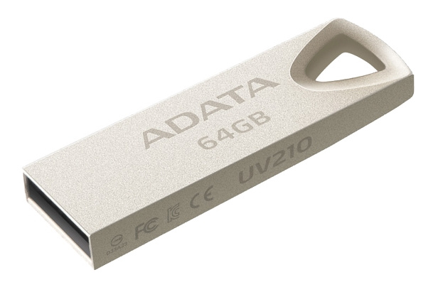 ADATA UV210 64GB USB 2.0 Gold Metal in the group HOME ELECTRONICS / Storage media / USB memory / USB 2.0 at TP E-commerce Nordic AB (C16242)