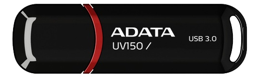 ADATA UV150 USB connector, 32GB, USB 3.0, black in the group HOME ELECTRONICS / Storage media / USB memory / USB 3.0 at TP E-commerce Nordic AB (C16267)