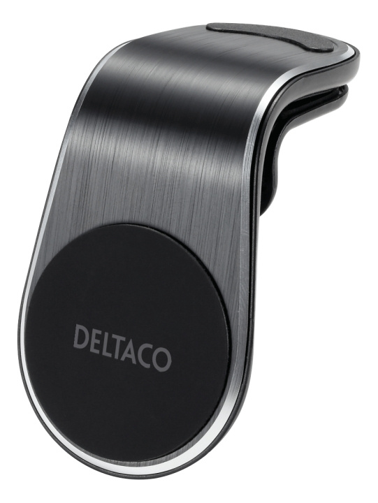 DELTACO magnetic car holder, angled air vent mount, for mobile, black in the group CAR / Car holders / Car holder smartphone at TP E-commerce Nordic AB (C16311)