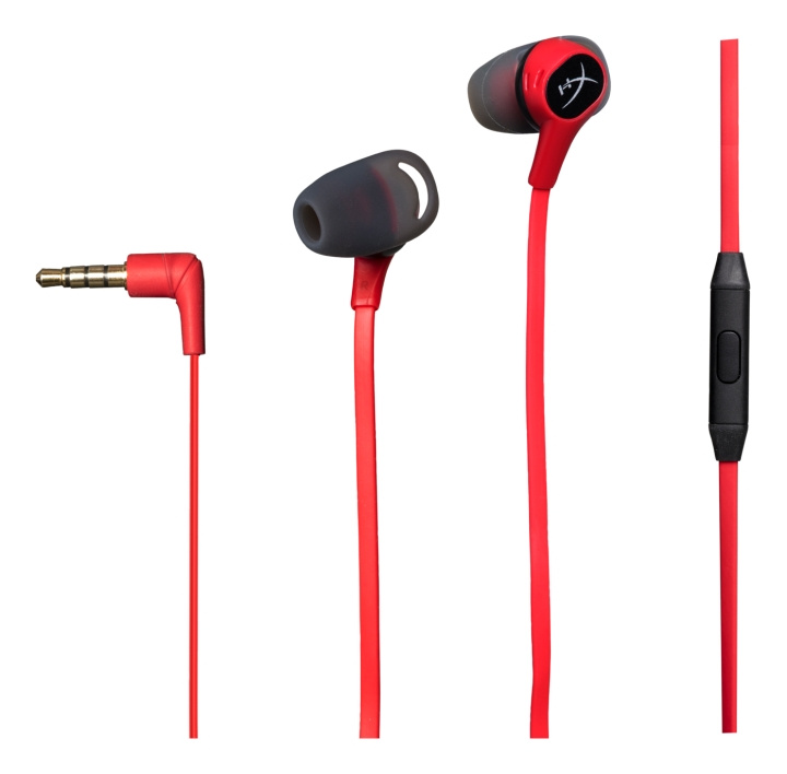 HyperX Cloud Earbuds Red HX-HSCEB-RD in the group HOME ELECTRONICS / Audio & Picture / Headphones & Accessories / Headphones at TP E-commerce Nordic AB (C16476)