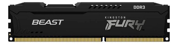 Kingston 16GB 1600MHz DDR3 CL10 DIMM (Kit of 2) FURY Beast Black in the group COMPUTERS & PERIPHERALS / Computer components / RAM memory / DDR3 at TP E-commerce Nordic AB (C16677)
