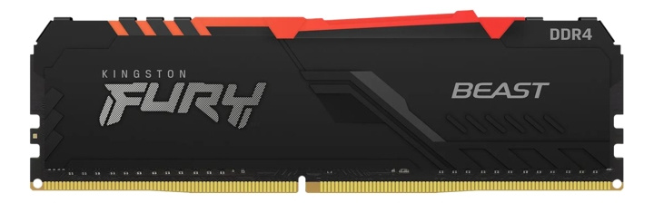 Kingston 8GB 2666MHz DDR4 CL16 DIMM FURY Beast RGB in the group COMPUTERS & PERIPHERALS / Computer components / RAM memory / DDR4 at TP E-commerce Nordic AB (C16708)