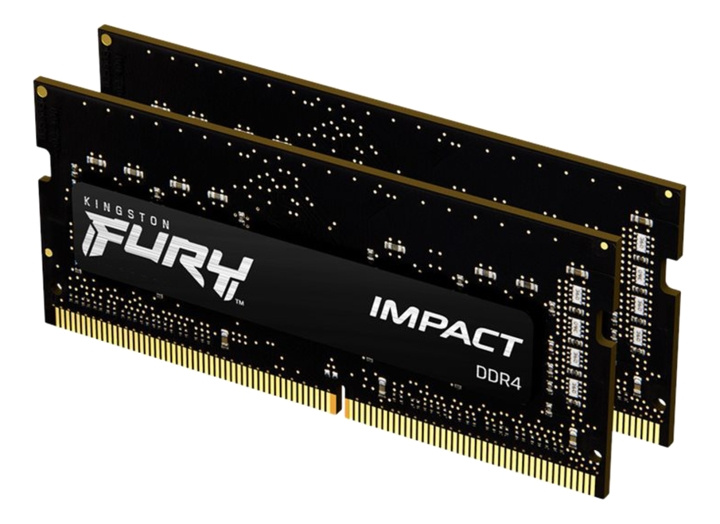 Kingstone 16GB 2666MHz DDR4 CL15 SODIMM (Kit of 2) FURY Impact in the group COMPUTERS & PERIPHERALS / Computer components / RAM memory / DDR4 SoDimm at TP E-commerce Nordic AB (C16724)
