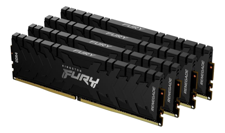 Kingston 32GB 3200MHz DDR4 CL16 DIMM (Kit of 4) FURY Renegade Black in the group COMPUTERS & PERIPHERALS / Computer components / RAM memory / DDR4 at TP E-commerce Nordic AB (C16772)