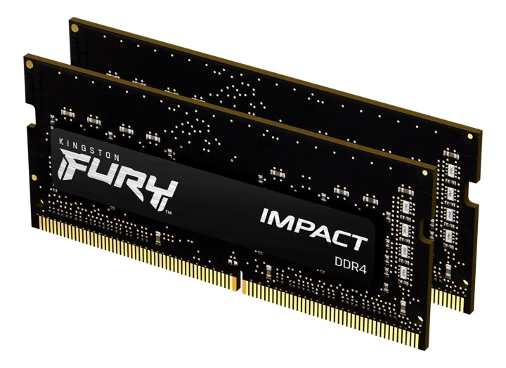 Kingston 16GB 3200MHz DDR4 CL20 SODIMM (Kit of 2) FURY Impact in the group COMPUTERS & PERIPHERALS / Computer components / RAM memory / DDR4 SoDimm at TP E-commerce Nordic AB (C16777)