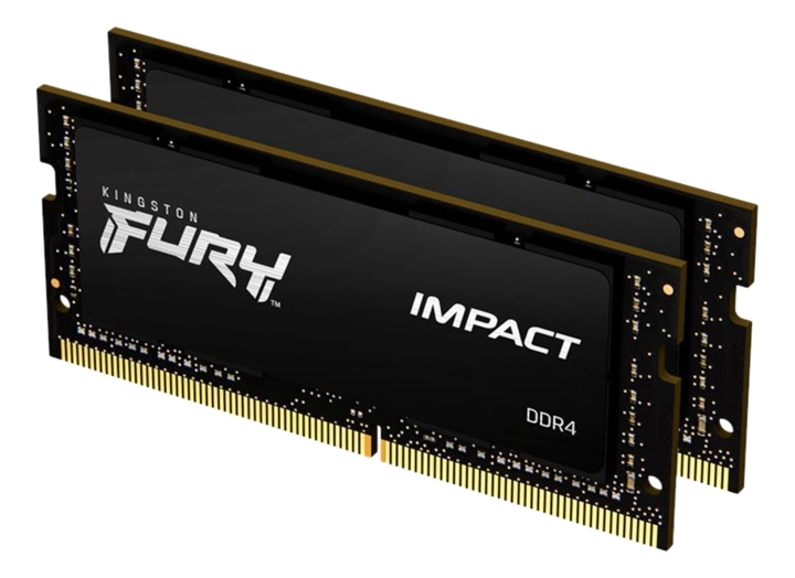Kingston 64GB 3200MHz DDR4 CL20 SODIMM (Kit of 2) FURY Impact in the group COMPUTERS & PERIPHERALS / Computer components / RAM memory / DDR4 SoDimm at TP E-commerce Nordic AB (C16779)
