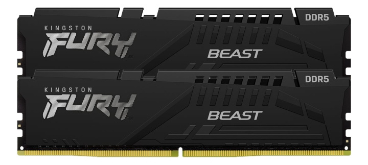 Kingston 32GB 4800MHz DDR5 CL38 DIMM (Kit of 2) FURY Beast Black in the group COMPUTERS & PERIPHERALS / Computer components / RAM memory / DDR5 at TP E-commerce Nordic AB (C16866)