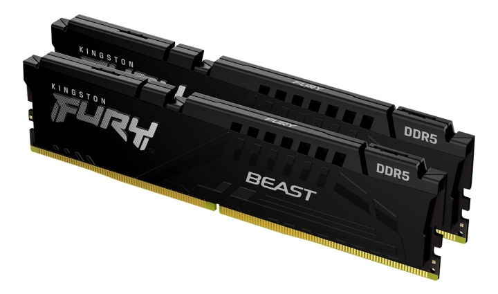 Kingston 16GB 5200MT/s DDR5 CL40 DIMM (Kit of 2) FURY Beast Black in the group COMPUTERS & PERIPHERALS / Computer components / RAM memory / DDR5 at TP E-commerce Nordic AB (C16906)