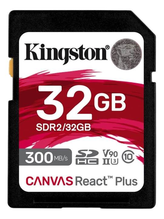 Kingston 32GB Canvas React Plus SDHC UHS-II in the group HOME ELECTRONICS / Storage media / Memory cards / SD/SDHC/SDXC at TP E-commerce Nordic AB (C16907)