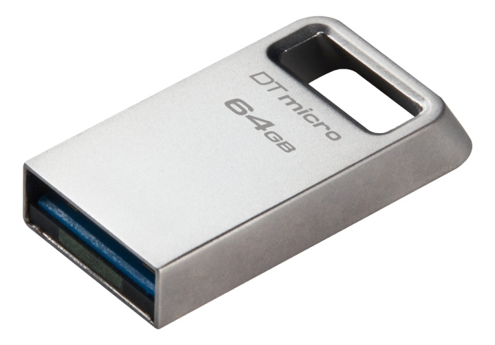 Kingston DataTraveler micro USB Memory, 64GB, silver in the group HOME ELECTRONICS / Storage media / USB memory / USB 3.2 at TP E-commerce Nordic AB (C16927)