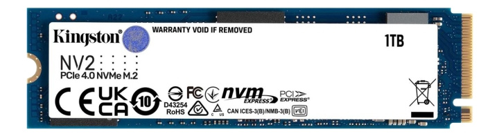 Kingston 1000G NV2 M.2 2280 PCIe 4.0 NVMe SSD in the group COMPUTERS & PERIPHERALS / Computer components / Harddrives / SSD at TP E-commerce Nordic AB (C16943)
