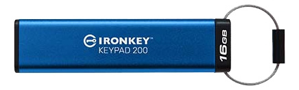 Kingston 16GB IronKey Keypad 200, FIPS 140-3 Lvl 3 (Pending) AES-256 in the group HOME ELECTRONICS / Storage media / USB memory / USB 3.2 at TP E-commerce Nordic AB (C16947)