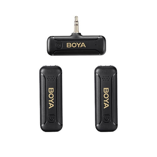 BOYA Wireless Microphone x2 BY-WM3T2-M2 3.5mm TRS in the group COMPUTERS & PERIPHERALS / Computer accessories / Microphones at TP E-commerce Nordic AB (C16997)