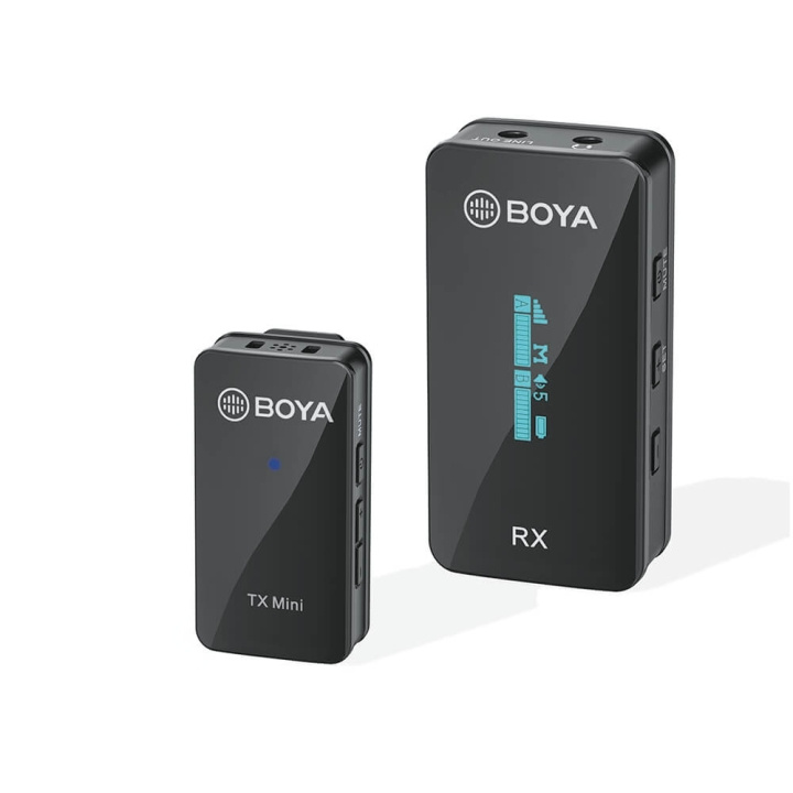 BOYA Wireless Microphone x1 BY-XM6-S1 Mini 3.5mm in the group COMPUTERS & PERIPHERALS / Computer accessories / Microphones at TP E-commerce Nordic AB (C16998)